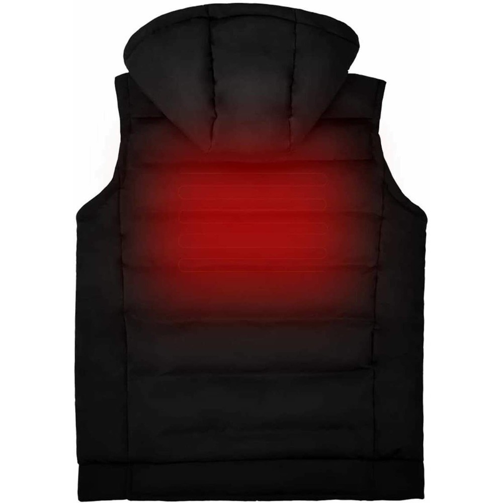 Men's Heated Vest‎ XL Size 42-44 BLACK With BATTERY INCLUDED